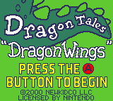 Dragon Tales - Dragon Wings (USA) Title Screen